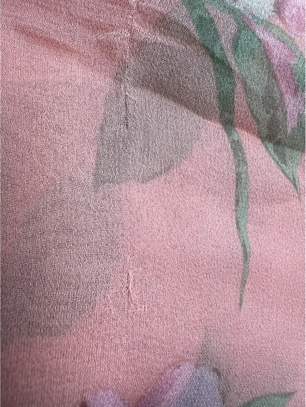 Ann Taylor Pink Floral Silk Square Scarf Vtg Made in Japan 33X33